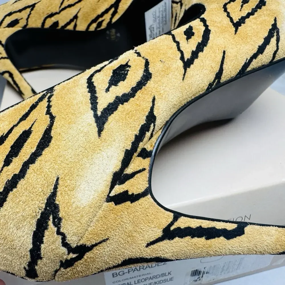 BCBGeneration BCBG Pumps Shoes Stiletto Women Size 6.5 M‎ Brown Black Zebra